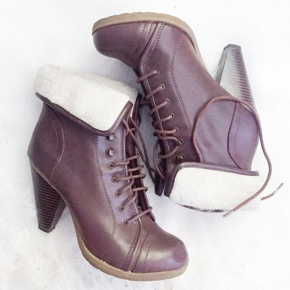Mossimo Supply Co Utility Heeled Ankle Bootie